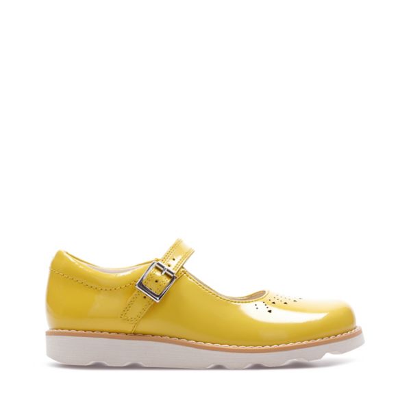 Clarks Girls Crown Jump Kid Casual Shoes Yellow | CA-5128670